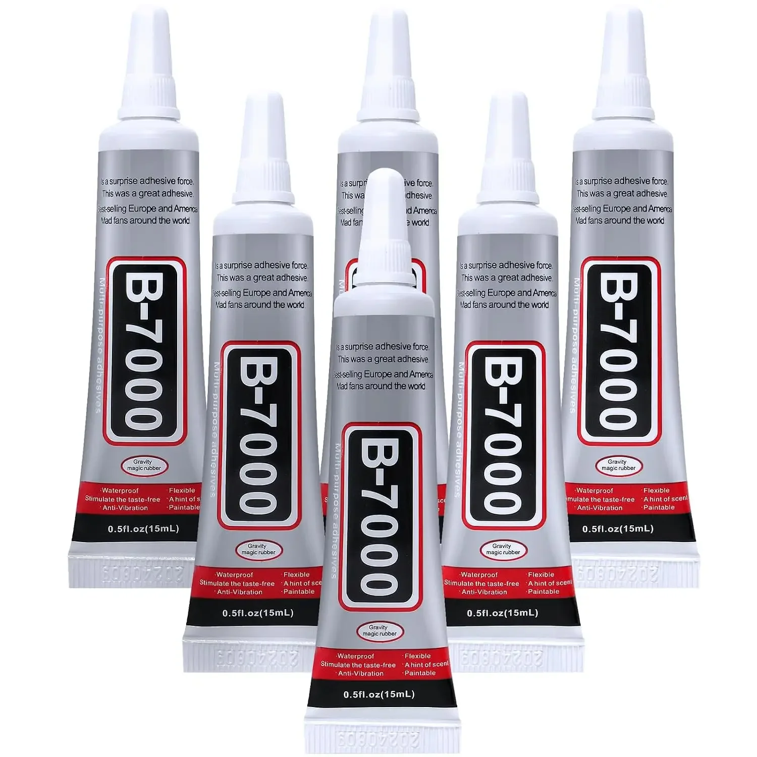 Fabric Glue Bond - ICUTE-FITTDYHE 6PCS Lem Perhiasan - 15ML/0.5fl