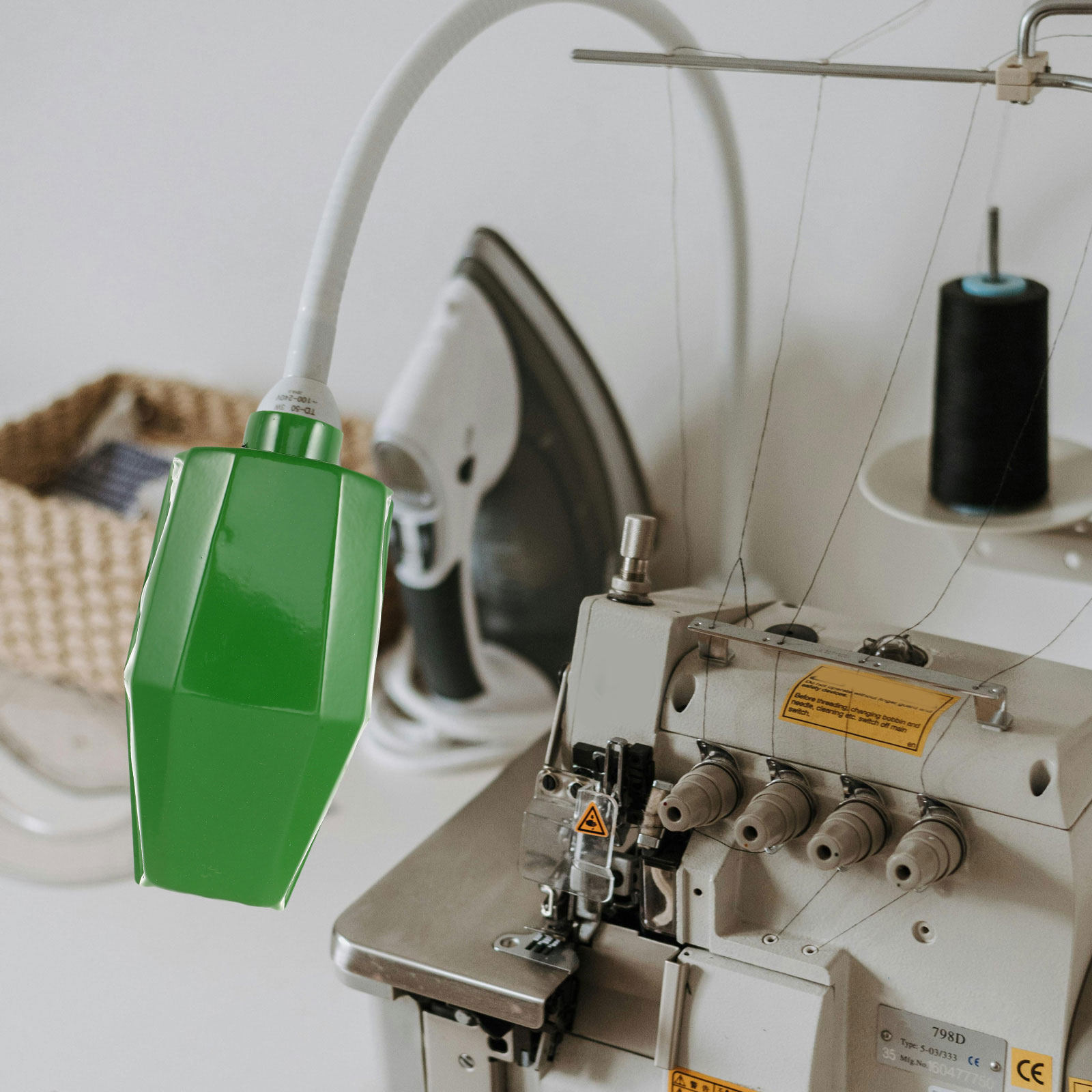 Sewing Factory - Kap Lampu Mesin Perkakas Hijau, Penutup