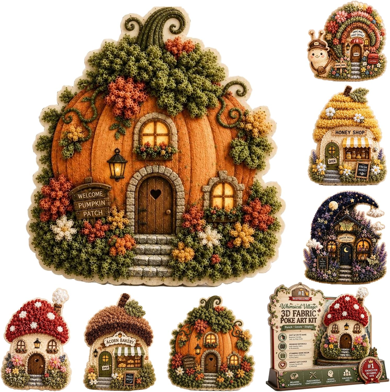 Is Sewing Textile Art - Kit Seni Poke Kain 3D DIY
