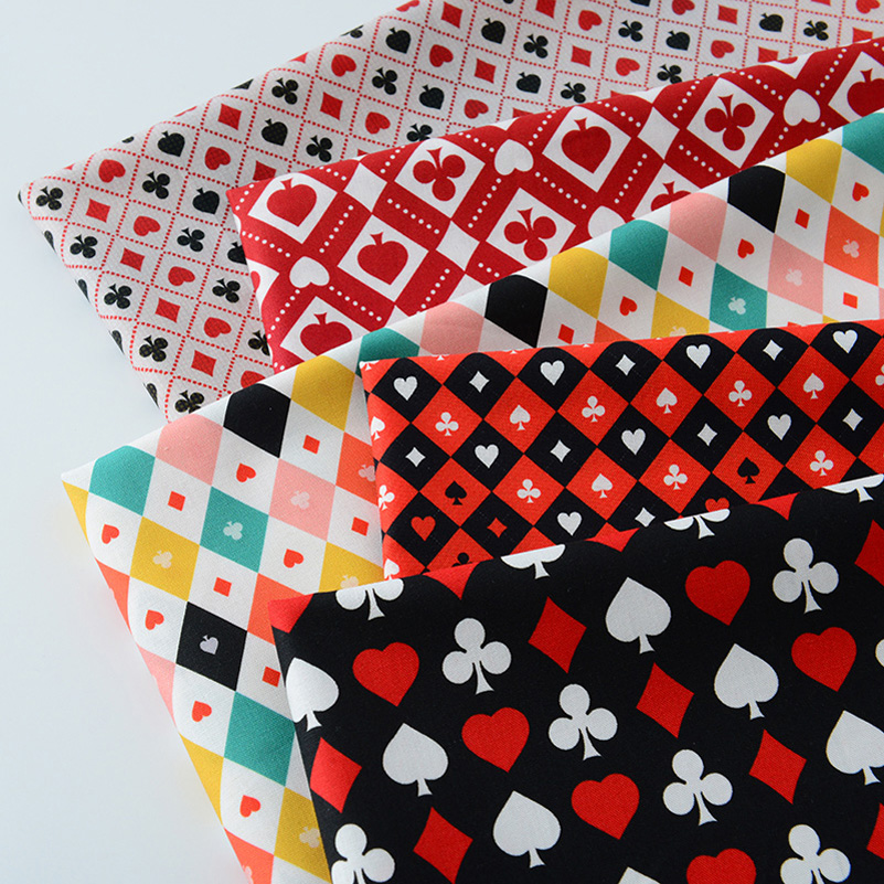 Sewing In Textile - Ins Poker Elemen Katun Kain Cetak
