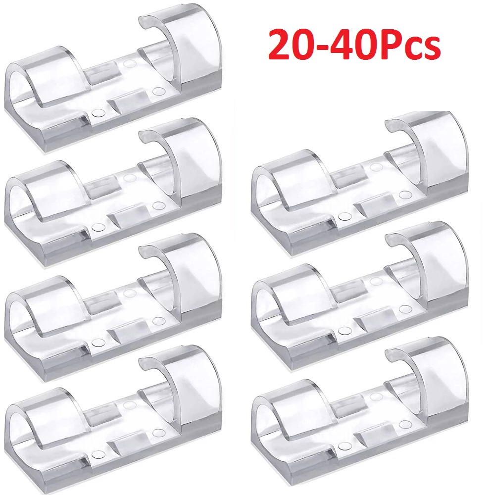 Bobbin Organizer Box - 40 buah klip Organizer kabel manajemen