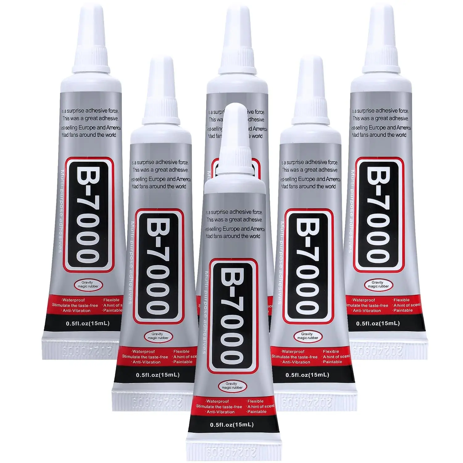 Fabric Glue Bond - ICUTE-FITTDYHE 6PCS Lem Perhiasan - 15ML/0.5fl