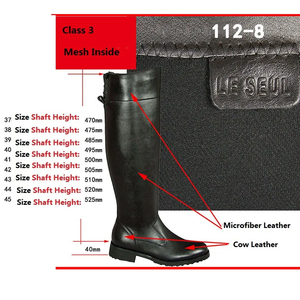 Sewing Zipper - Sepatu Bot Berkuda Penjaga Kehormatan Kulit