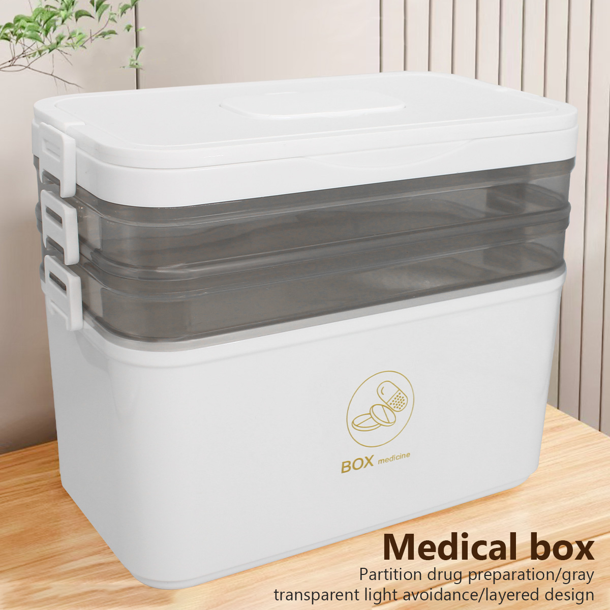 Bobbin Organizer Box - Kotak Obat Portabel Kapasitas Besar Kotak