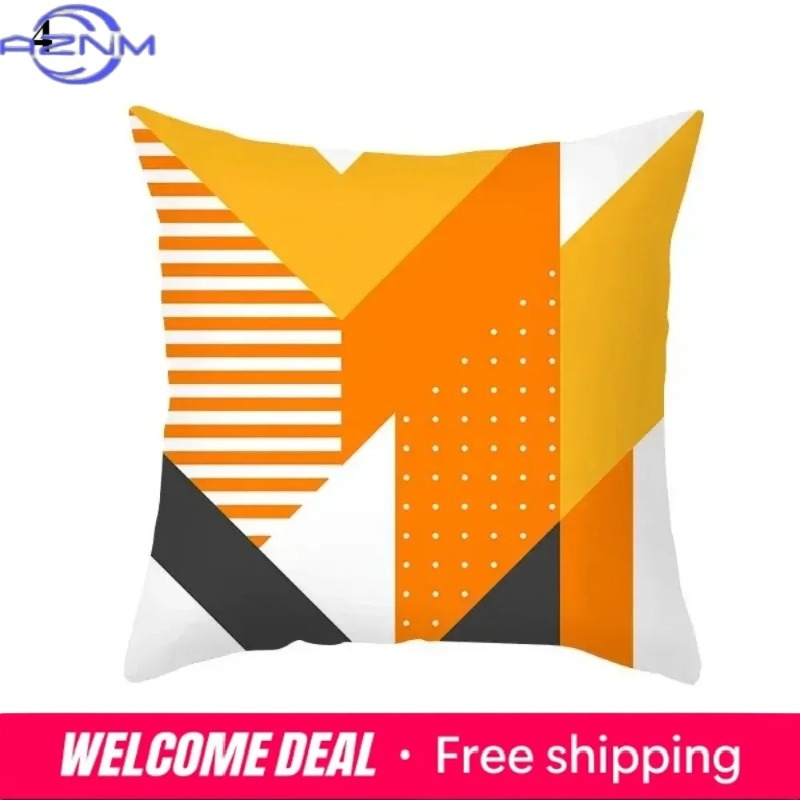 Sarung Bantal Abstrak Oranye B - Century Textile & Sewing Supply Photos ulasan dan harga