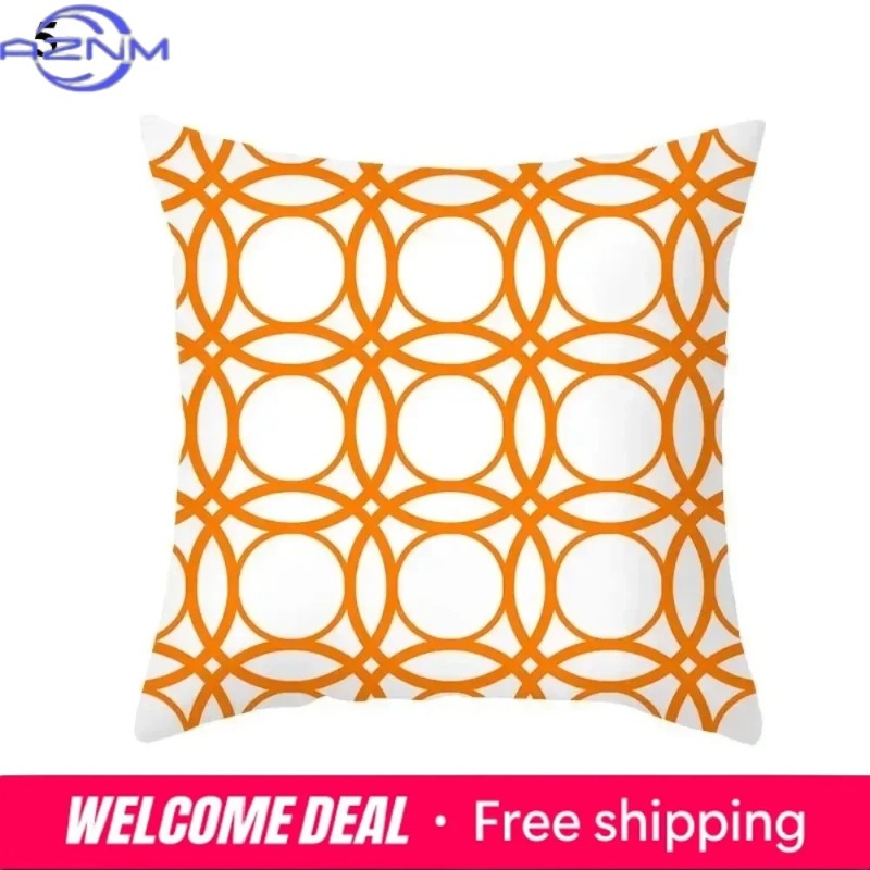 Sarung Bantal Abstrak Oranye B - Century Textile & Sewing Supply Photos ulasan dan harga