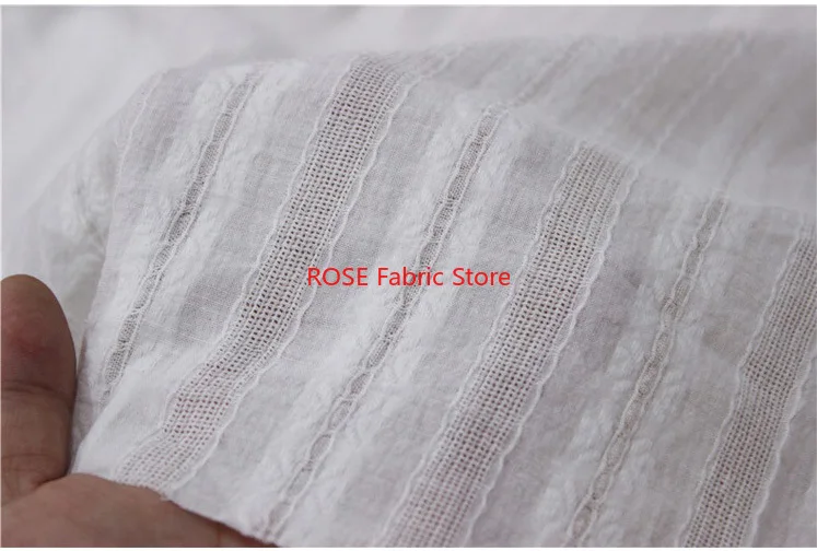 Kain Katun Bordir Bunga, Kain  - Sewing Eyelet Fabric ulasan dan harga