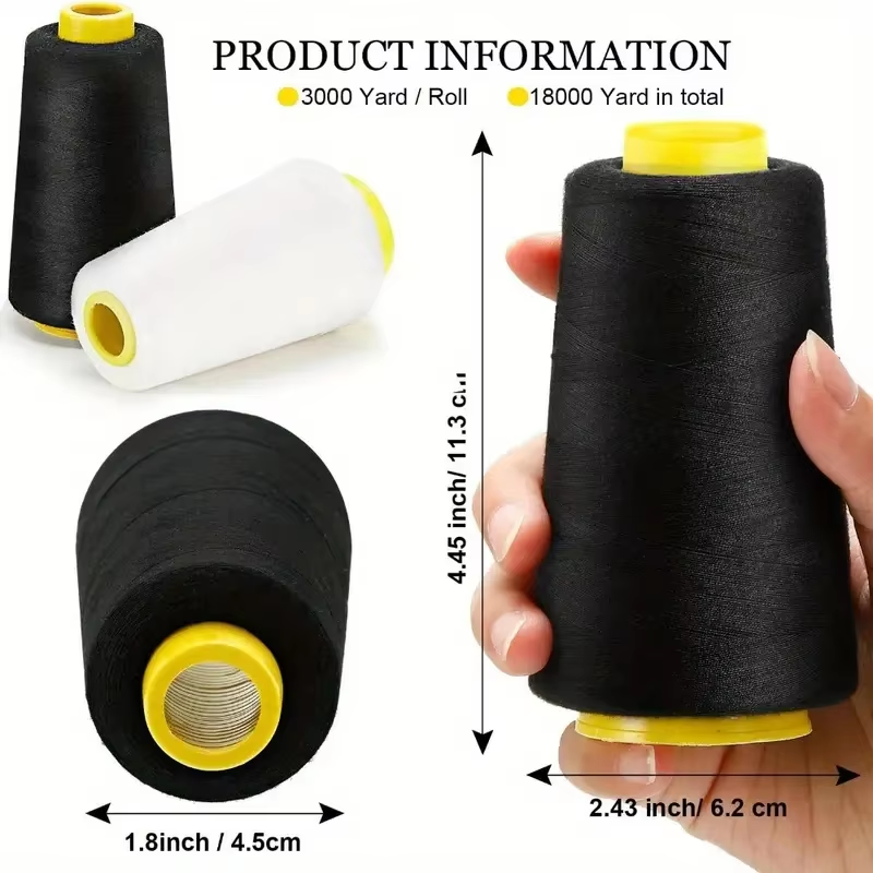 3 Gulungan Benang Overlock Hit - Serger Thread Cone ulasan dan harga
