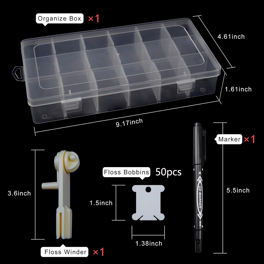 Kotak Penyimpanan Benang Sulam - Bobbin Organizer Box ulasan dan harga