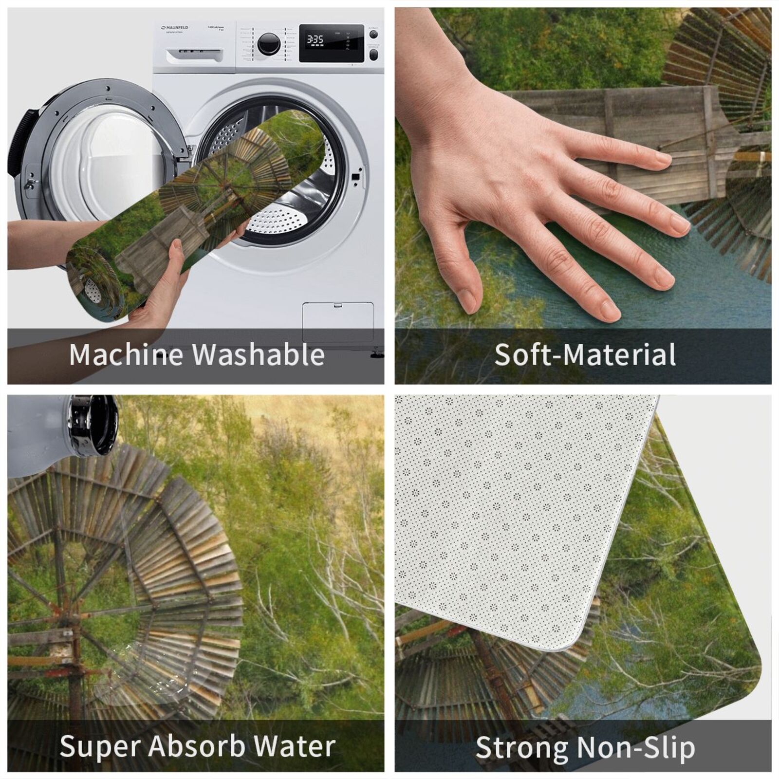 Kincir Angin Kayu Karpet Tikar - Century Textile & Sewing Supply Photos ulasan dan harga