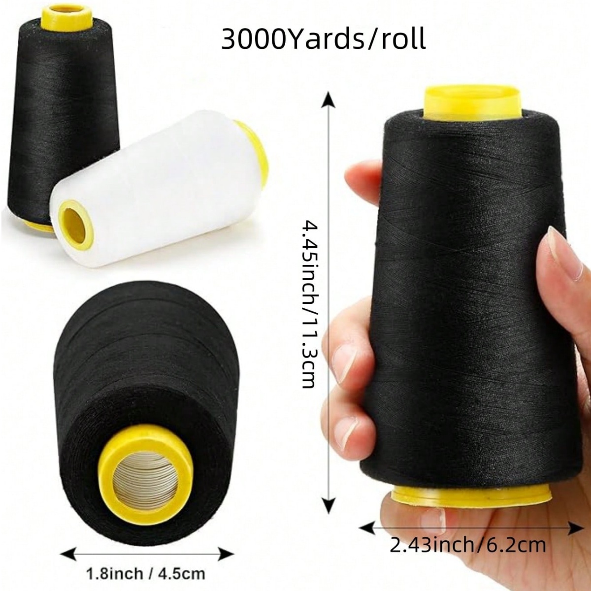 Benang Serger 1-6 Gulungan, Ma - Serger Thread Cone ulasan dan harga