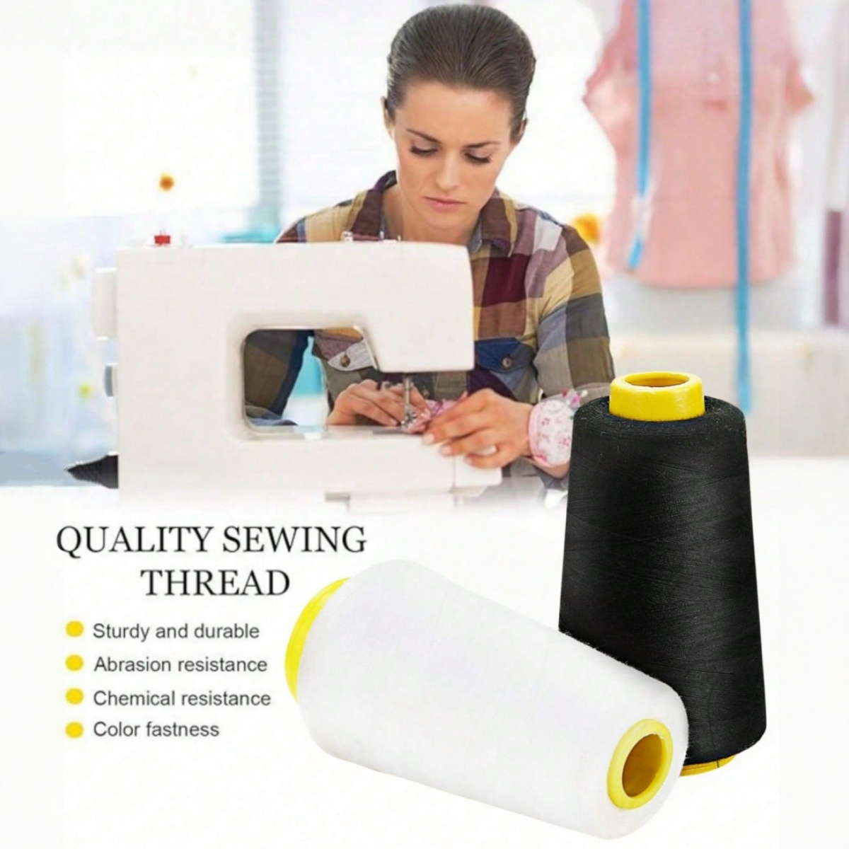 Benang Serger 1-6 Gulungan, Ma - Serger Thread Cone ulasan dan harga
