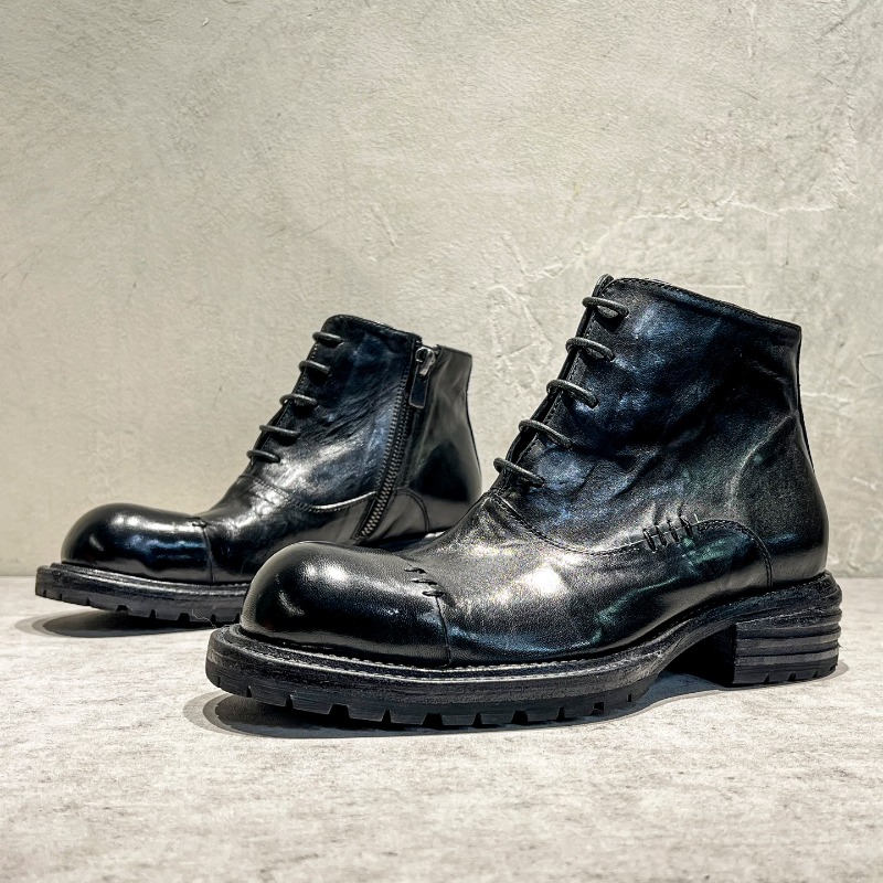 Sepatu Boots Kulit Asli Pria M - Sewing Zipper ulasan dan harga