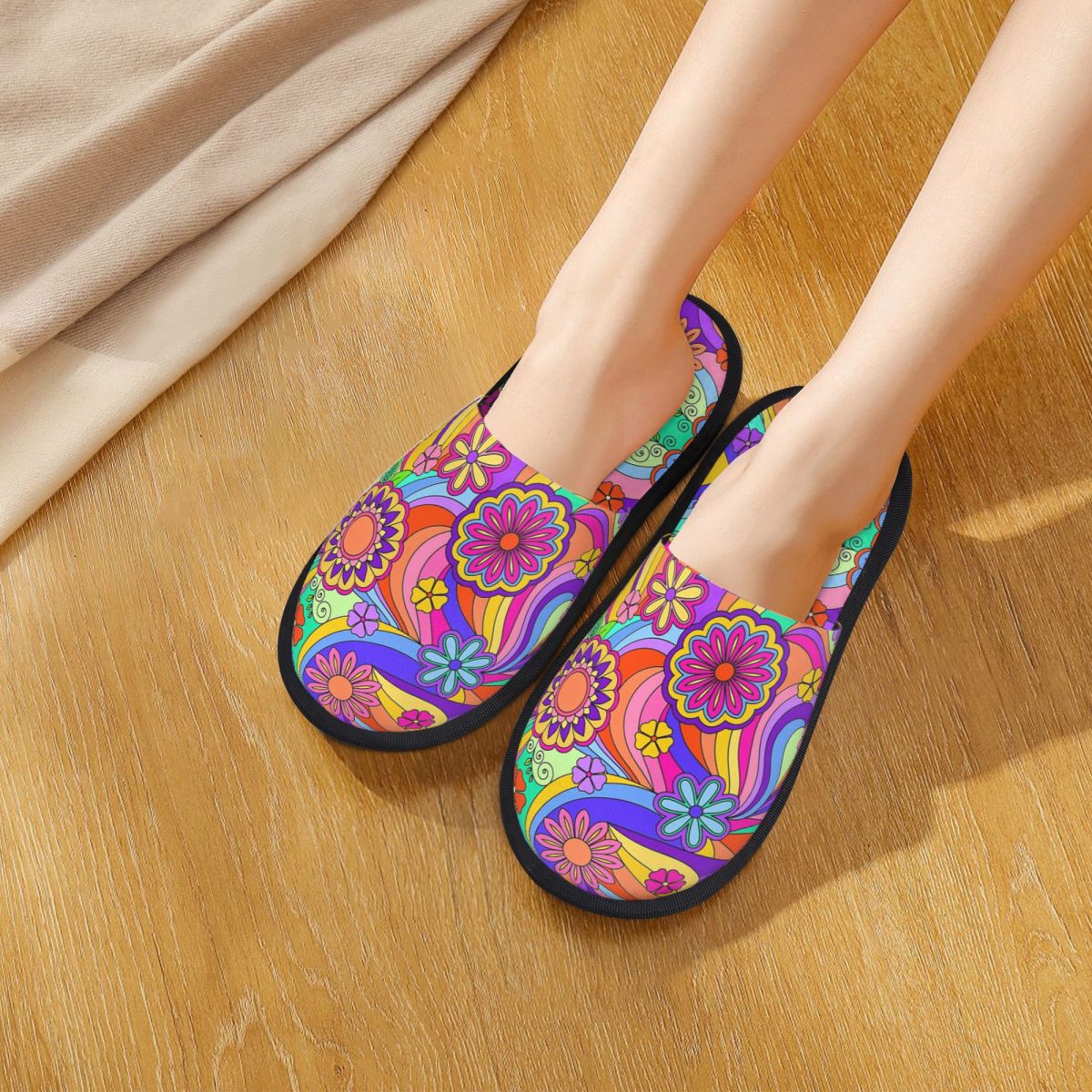 Sandal Rumah Wanita Motif Bung - Sewing Custom ulasan dan harga