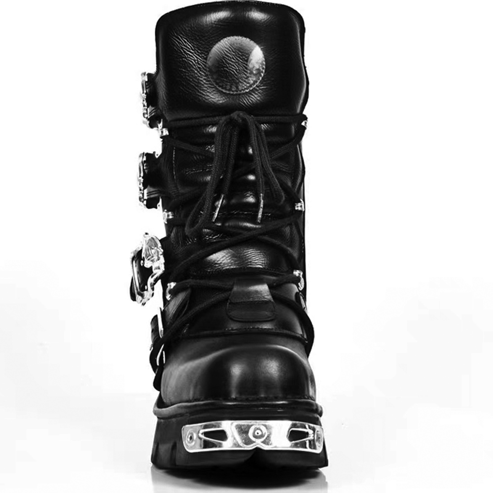 Sepatu Bot Motor Punk Pria Bar - Sewing Zipper ulasan dan harga