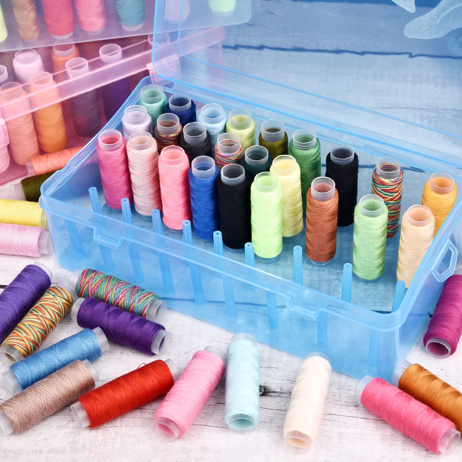 Kotak penyimpanan kumparan ben - Bobbin Organizer Box ulasan dan harga