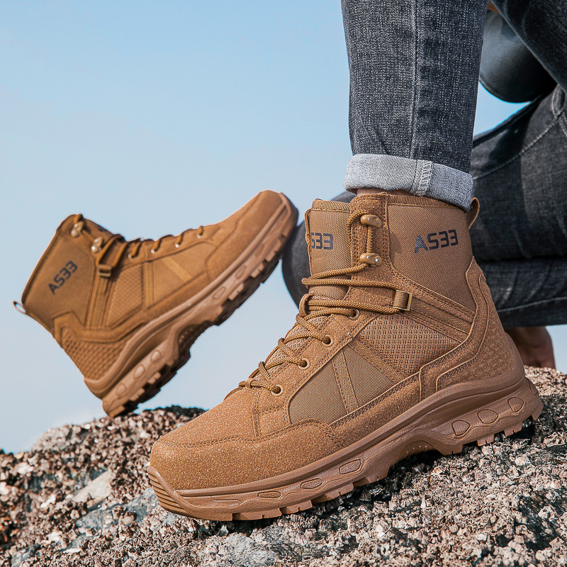 Sepatu Bot Taktis Militer Pria - Sewing Zipper ulasan dan harga