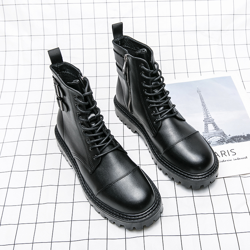 Sepatu Boots Pria Model Naked  - Sewing Zipper ulasan dan harga