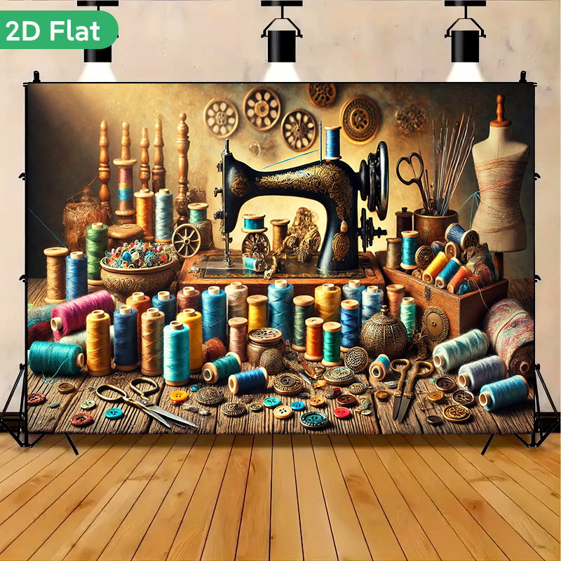 Tapestry Dinding Atelier Jahit - Is Sewing Textile Art ulasan dan harga