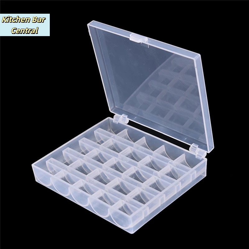 【25 Gulungan Bobin Kosong, Kot - Bobbin Organizer Box ulasan dan harga
