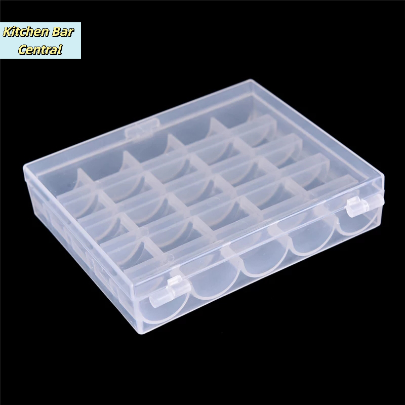 【25 Gulungan Bobin Kosong, Kot - Bobbin Organizer Box ulasan dan harga