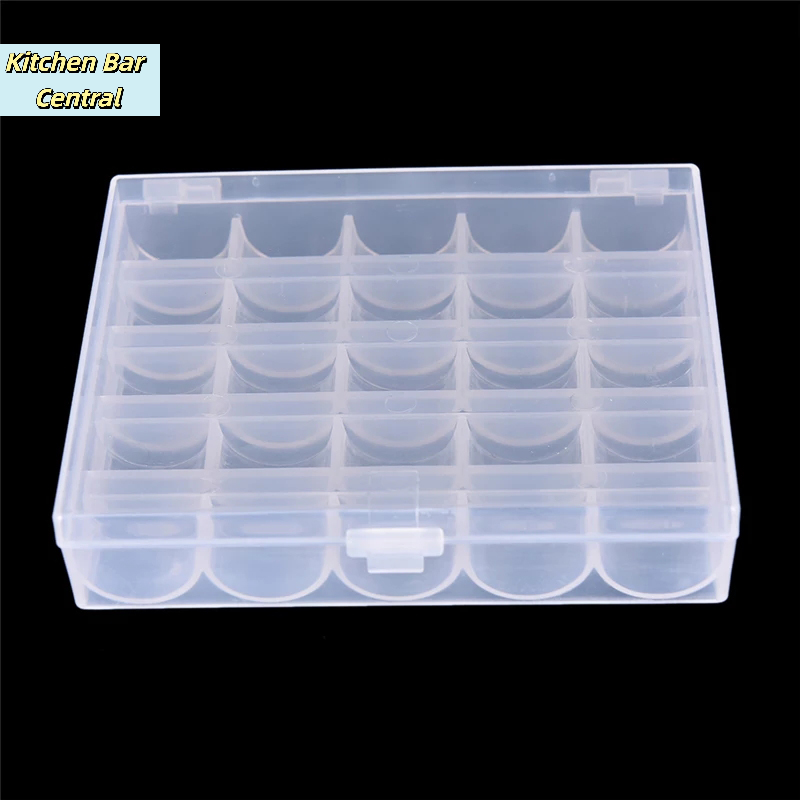 【25 Gulungan Bobin Kosong, Kot - Bobbin Organizer Box ulasan dan harga