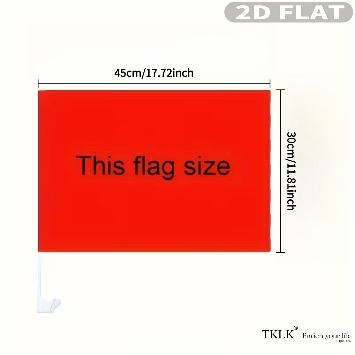 1pc / 5pcs Bendera Mobil Kusto - Sewing Custom ulasan dan harga